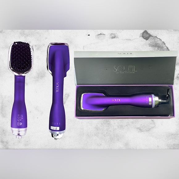 Soleil Hair Soleil Hair Dryer Brush Purple Soft Touchnewlight